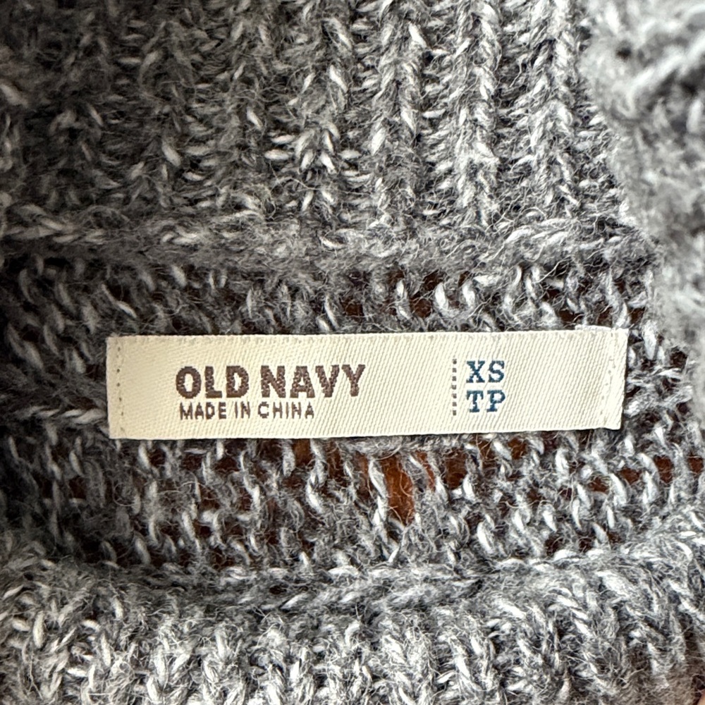 Old Navy Gray Cowl Neck Sweater - Picture 5 of 9